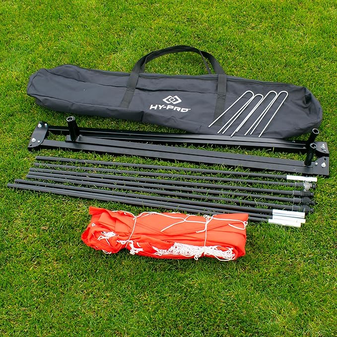 Hy-Pro 12ft x 6ft Portable Soccer Goal – Foldable Frame with Durable Materials, Easy Setup, and Carry Bag with Secure Pegs – Outdoor Soccer Goals for Backyard Training