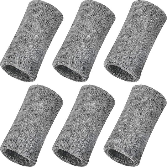 WILLBOND 6 Inch Wrist Sweat Bands for Men Women Tennis Elastic Athletic Long Sweatband Wrist Absorbent for Basketball Tennis Running Outdoor Activity
