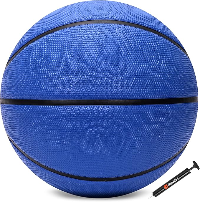 AND1 Fantom Rubber Basketball: Official Regulation Size 7 (29.5 inches) Rubber Basketball - Deep Channel Construction Streetball, Made for Indoor Outdoor Basketball Games