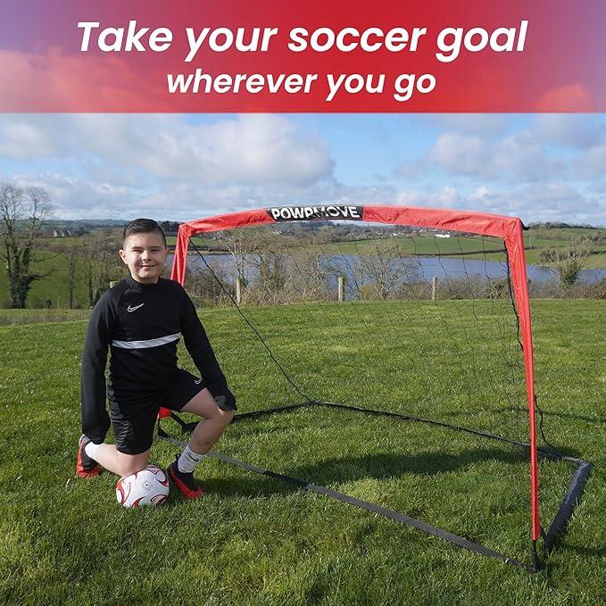 Soccer Goal for Backyard-Portable Goal Net, Toddler Soccer Goal, Soccer Goal 6FT x 4FT Soccer Net, Indoor Soccer Goal, Durable Soccer Goal Net, Sports Net for Kids & Adults
