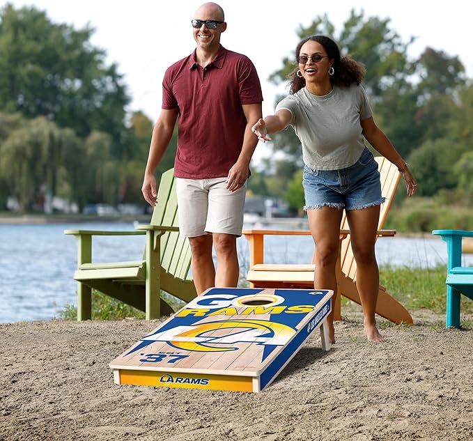 YouTheFan NFL 2’ x 4’ Professional Wood Cornhole Game