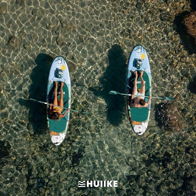 Inflatable Paddle Board for Adults with Accessories Included, Oar, Fins, Pump. Stand Up Paddleboard Great Stability and Resistance. 10’ x 33" x 5.9", Maximum Load 286 lb