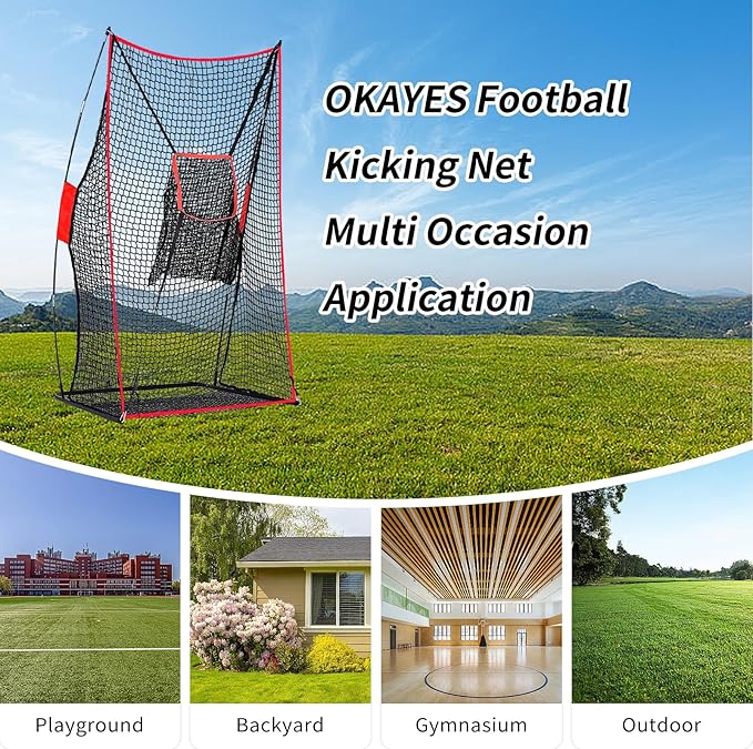 Football Net Portable Football Throwing Net Football Kicking Cages for Throwing