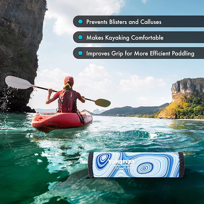 Paddle Grips for Take-Apart Kayak Paddle Shaft, Kayaking Accessories, Non-Slip Grip, Blister Prevention - Cascade Creek