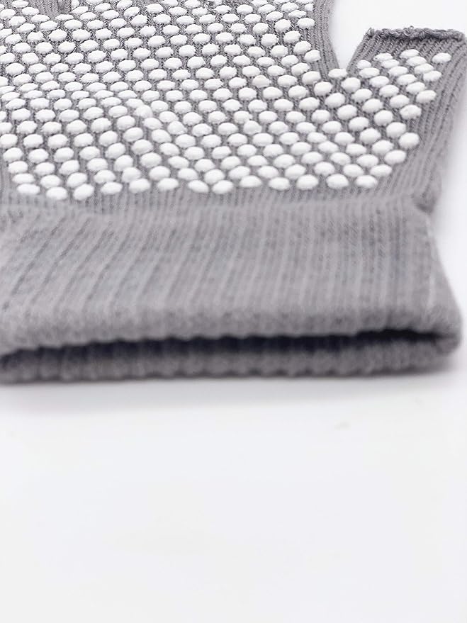 YL TRD V 2 Packs of Non Slip Fingerless Yoga Gloves Exercise Gloves Workout Gloves