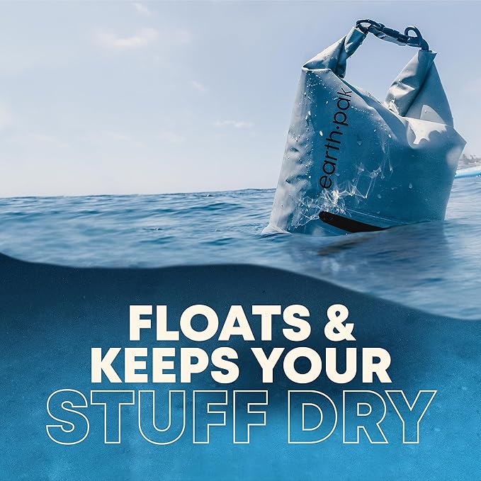 Earth Pak Waterproof Dry Bag with Zippered Pocket - Waterproof Dry Bag Backpack Keeps Gear Dry