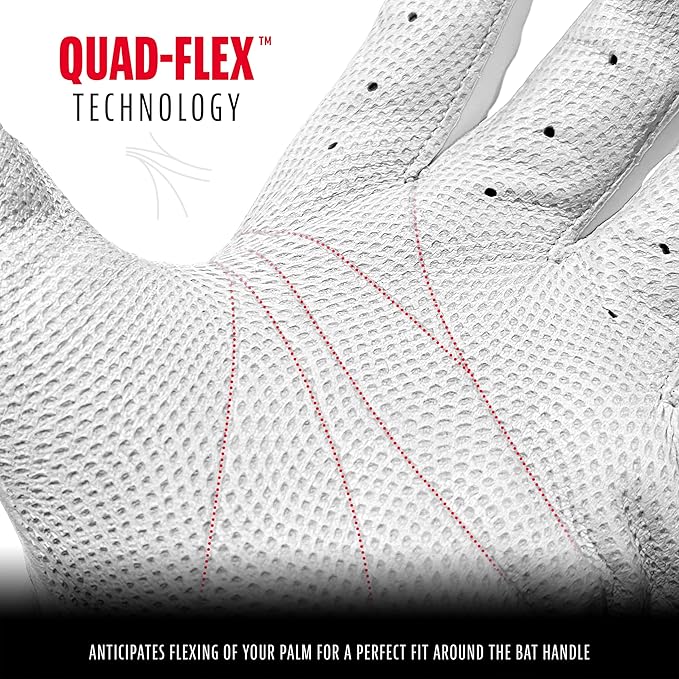 Franklin Sports MLB Baseball Batting Gloves - CFX Pro Adult + Youth - Baseball + Softball - Multiple Sizes + Colors