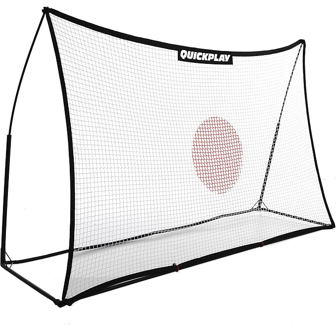 QUICKPLAY Spot Target Soccer Rebounder | Weather-Resistant Rebound Net with Carry Bag | Great for Passing, Receiving, and Trapping Practice | Ideal for Team or Solo Training