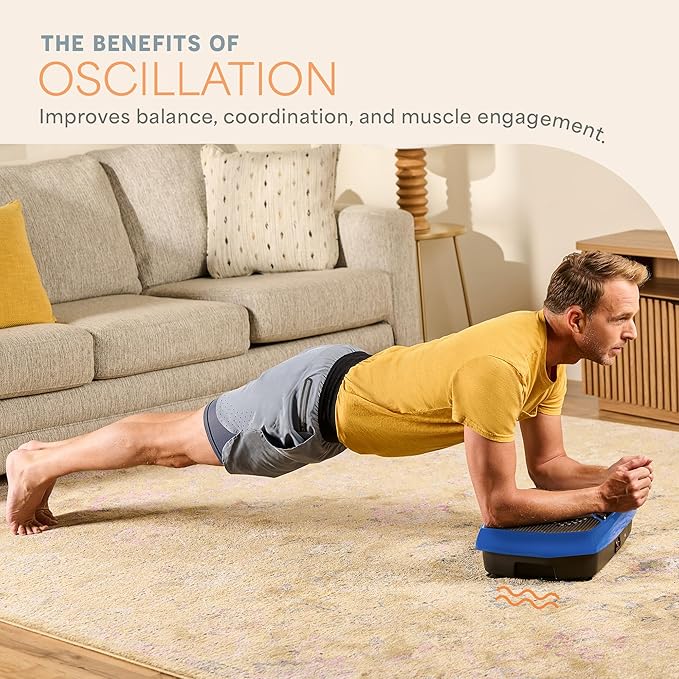 Lifepro Vibration Plate Exercise Machine with Magnetic Acupoints - Full Body Vibration Platform for Beginners and Recovery - Ideal Lymphatic Drainage Massager for Muscle Toning and Overall Fitness