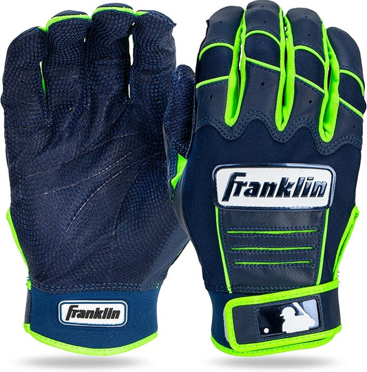Franklin Sports MLB Baseball Batting Gloves - CFX Pro Adult + Youth - Baseball + Softball - Multiple Sizes + Colors