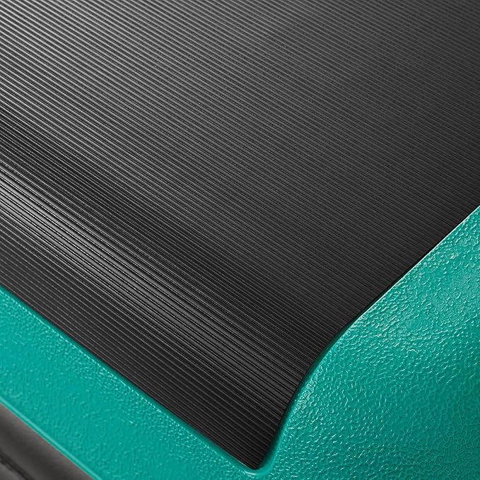 Philosophy Gym Aerobic Exercise Adjustable Step Platform, Health Club Size, with 4 Risers Included