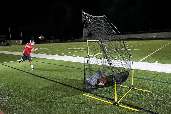 SKLZ Quickster Football Net: Portable, Durable Training Goal for Football Practice – Easy Setup, Stable Design, Ideal for Improving Passing and Kicking Accuracy and Skill Development