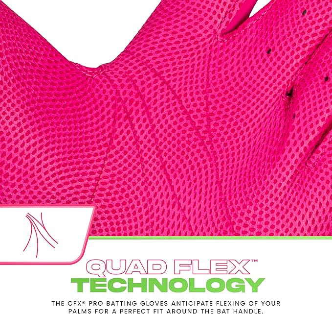 Franklin Sports MLB Baseball Batting Gloves - CFX Pro Adult + Youth - Baseball + Softball - Multiple Sizes + Colors