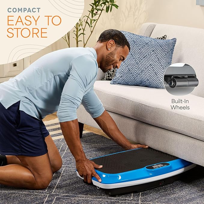 Lifepro Vibration Plate Exercise Machine with Magnetic Acupoints - Full Body Vibration Platform for Beginners and Recovery - Ideal Lymphatic Drainage Massager for Muscle Toning and Overall Fitness