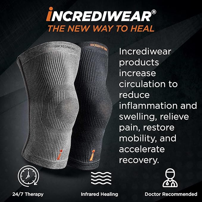 Incrediwear Knee Sleeve – Knee Braces for Knee Pain, Joint Pain Relief, Swelling, Inflammation Relief, and Circulation, Knee Support for Women and Men