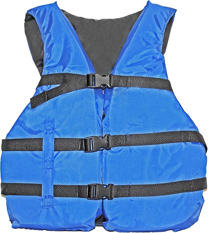 Life Jacket Paddle Vest; Coast Guard Approved Type III PFD Life Vest Flotation Device; Jet ski, Wakeboard, Hardshell Kayak Life Jacket; Ideal Extra Life Jacket for Pontoon Boat