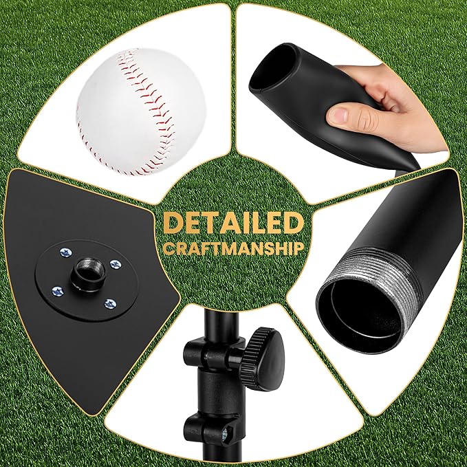 T-Ball Set with Baseball for Adults and Kids 3-5 Softball Tees for Hitting T Ball Batting Tee Teeball Tee Batting Tees for Softball Batting Tees for Softball Tee Ball Set