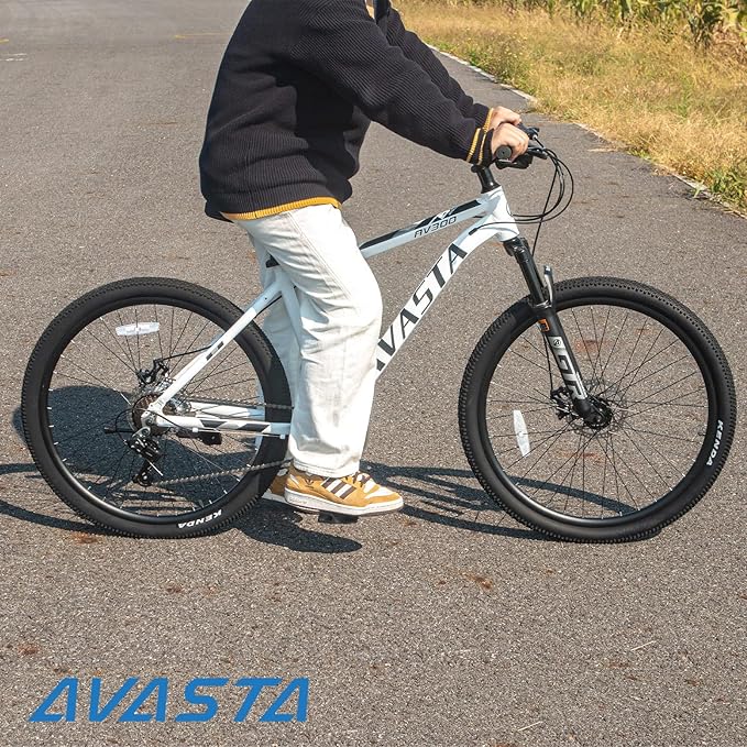 AVASTA AV300 26 27.5 inch Mountain Bike with 21-Speed，Aluminum Frame, Dual Disc Brake, Comfortable Saddle,Multiple Colors
