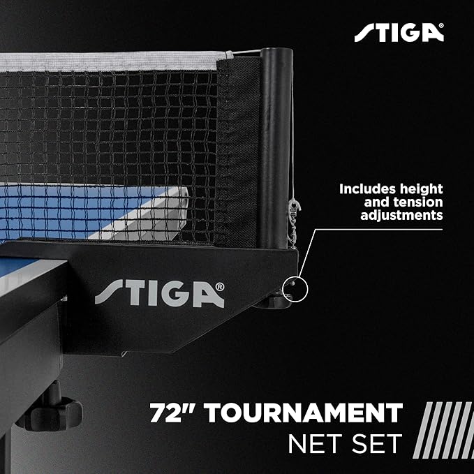 STIGA Advantage Series Ping Pong Tables - 13, 15, 19, and 25mm Tabletops - Quickplay 10 Minute Assembly - Playback Mode - Recreational to Tournament Level