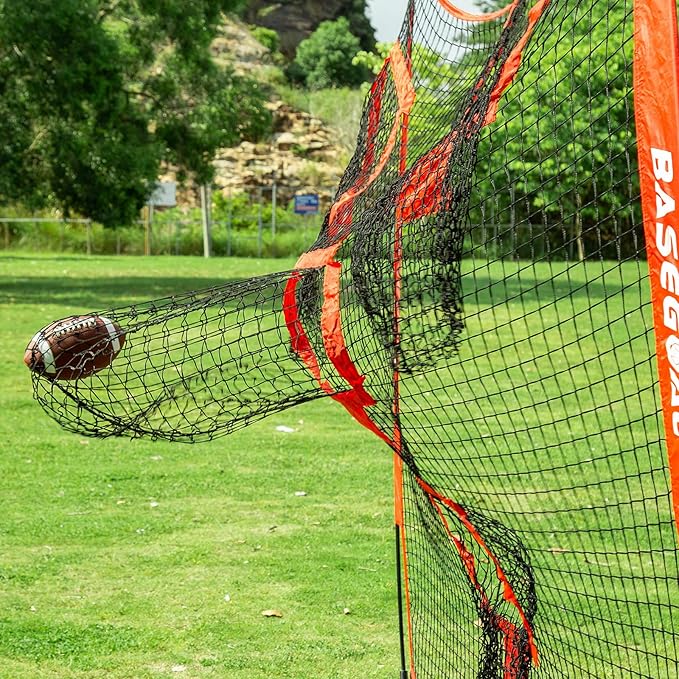 8ft Football Nets with 4 Target Pockets for Improving Accuracy Throwing