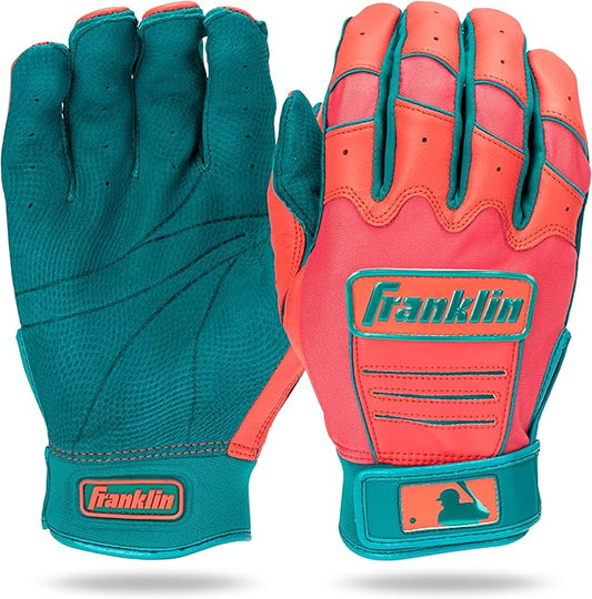 Franklin Sports MLB Baseball Batting Gloves - CFX Pro Adult + Youth - Baseball + Softball - Multiple Sizes + Colors