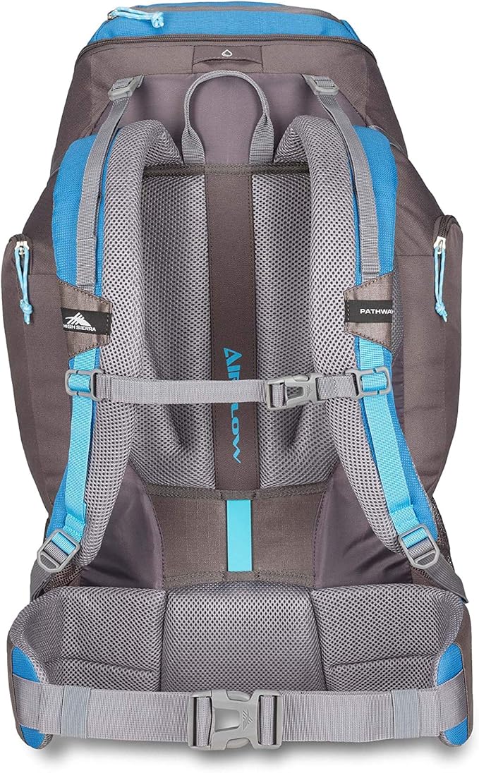 High Sierra Pathway Internal Frame Hiking Backpack, Mineral/Slate/Glacier, 50L