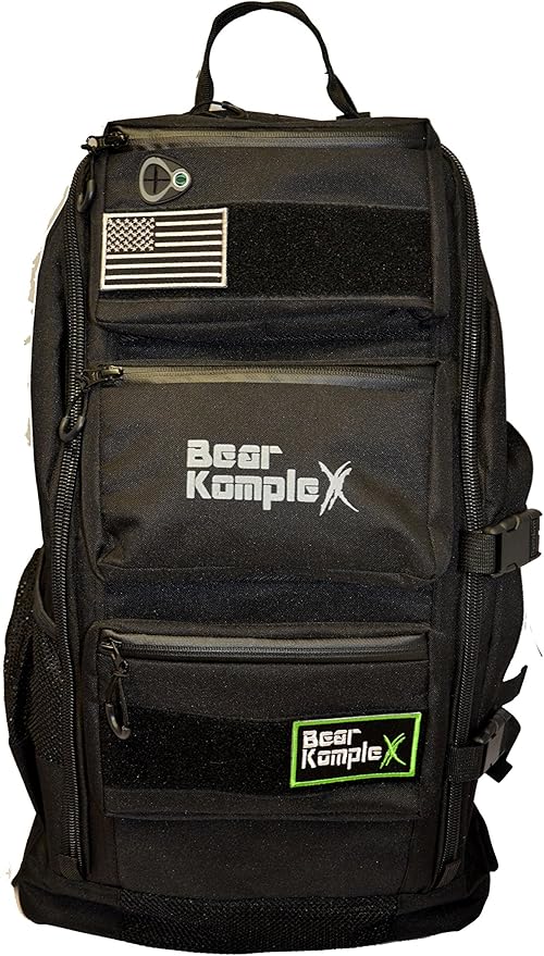 Bear KompleX Military Grade Tactical Backpack,1000 Denier Nylon, Water Repellent Coating, Multiple Storage Pockets, 50 L