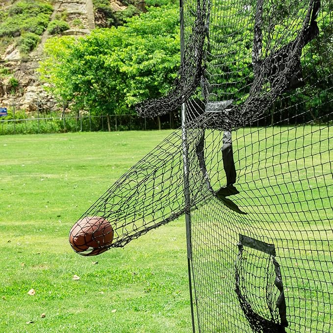 8ft Football Nets with 4 Target Pockets for Improving Accuracy Throwing