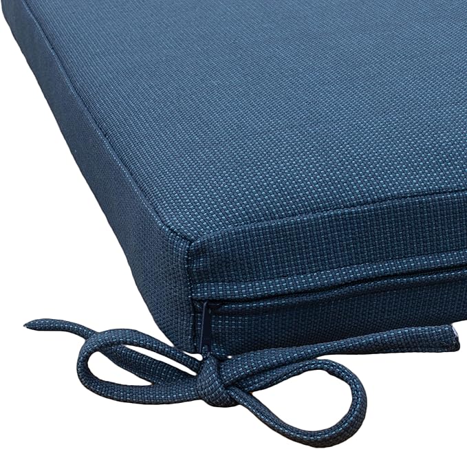 Tommy Bahama Bench Cushion, 48" X 16" X 2.5", Bamboo Bay Cobalt