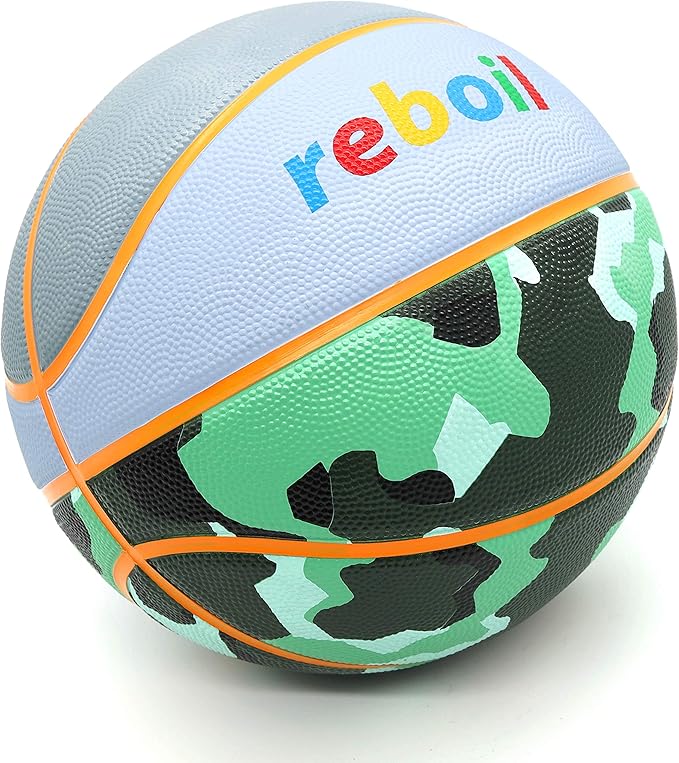 Premium Rubber/Leather Basketball - Kids & Youth, Size 3/4/5/6/7