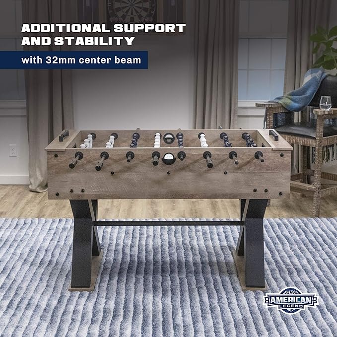 American Legend Foosball Tables - Modern Design - Official Size Playfield - Kirkwood and Manhattan Styles
