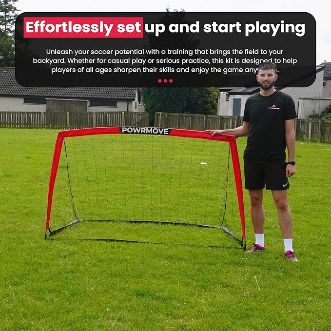Soccer Goal for Backyard-Portable Goal Net, Toddler Soccer Goal, Soccer Goal 6FT x 4FT Soccer Net, Indoor Soccer Goal, Durable Soccer Goal Net, Sports Net for Kids & Adults