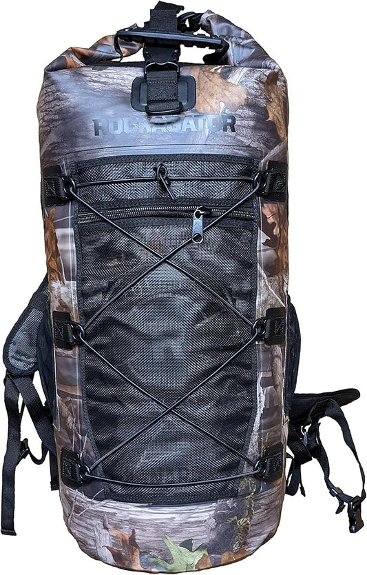 Kanarra 90L Waterproof Backpack for Camping, Hiking, Mountaineering, Backpacking, Hunting, Fishing, Canoeing, Outdoor Activities, The Wet Outdoors - Large Capacity, Roll Top Closure, Camo