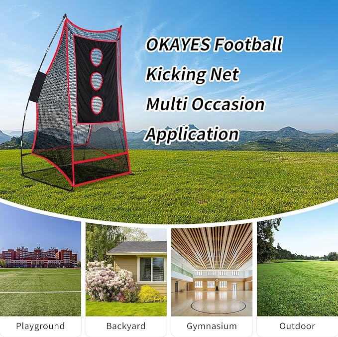 Football Net Portable Football Throwing Net Football Kicking Cages for Throwing