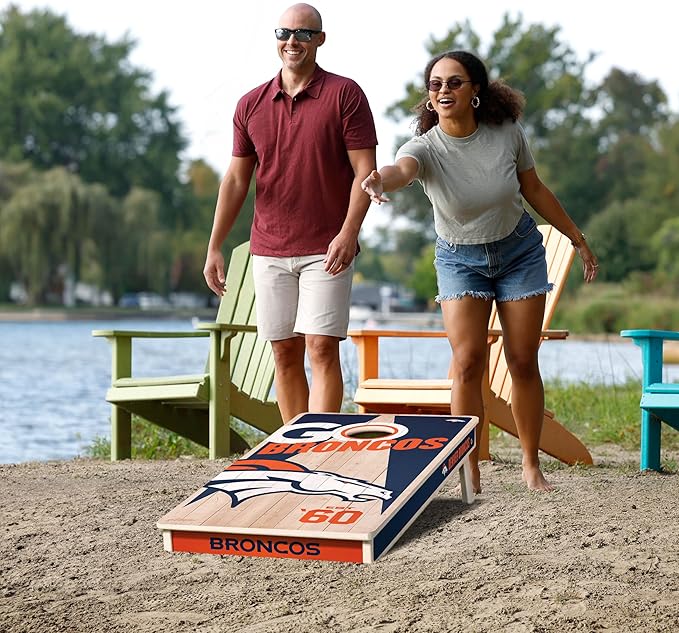 YouTheFan NFL 2’ x 4’ Professional Wood Cornhole Game
