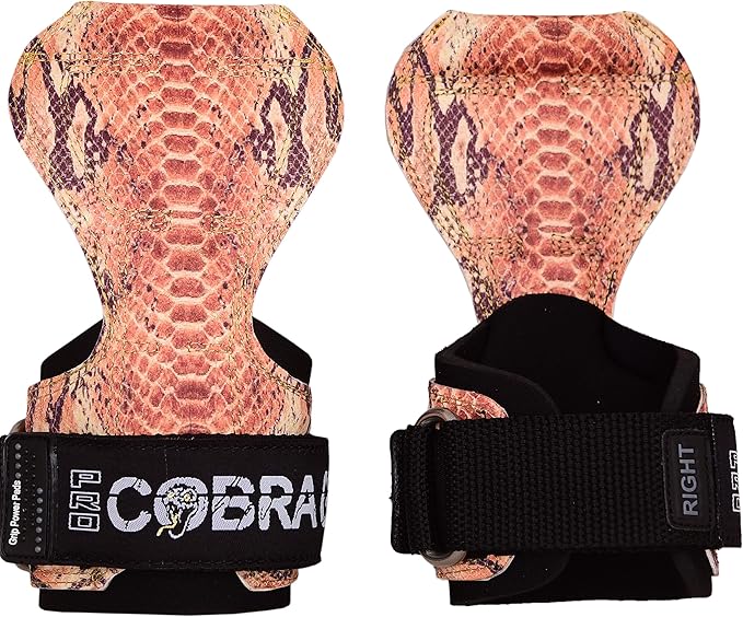 Cobra Grips PRO Weight Lifting Gloves Heavy Duty Straps Alternative Power Lifting Hooks for Deadlifts Adjustable Neoprene Padded Wrist Support Bodybuilding