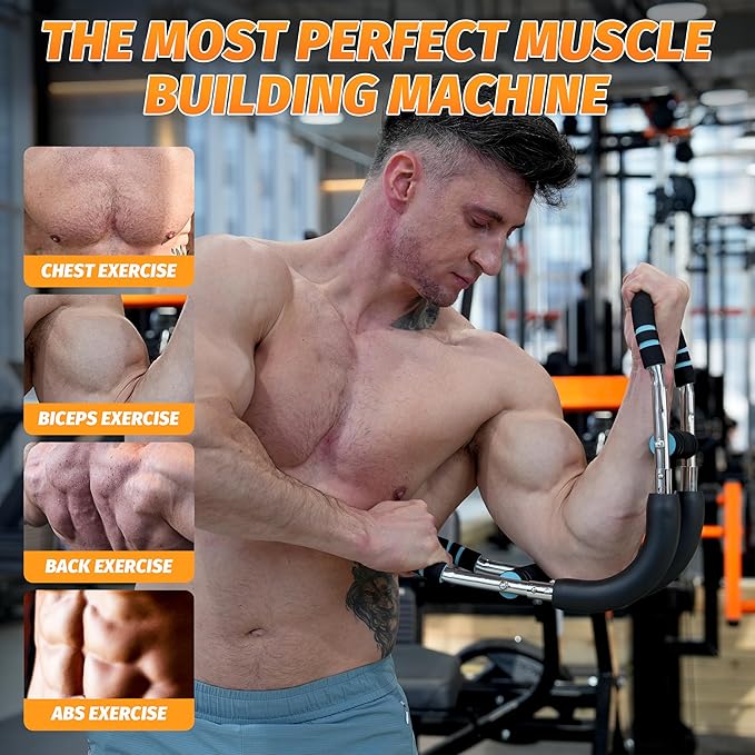 Twister Arm Trainer & Training Poster for Men & Women, Detachable Power Twister Home Fitness Equipment for Enhancing Upper Body Muscle – Portable Home Gym, Workout Equipment for Men & Women