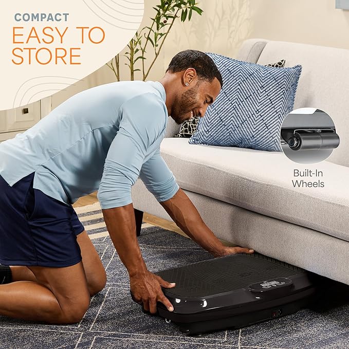 Lifepro Vibration Plate Exercise Machine with Magnetic Acupoints - Full Body Vibration Platform for Beginners and Recovery - Ideal Lymphatic Drainage Massager for Muscle Toning and Overall Fitness