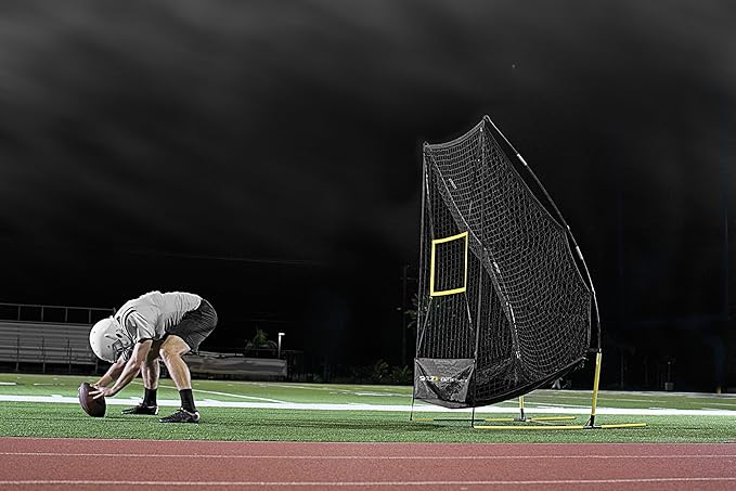 SKLZ Quickster Football Net: Portable, Durable Training Goal for Football Practice – Easy Setup, Stable Design, Ideal for Improving Passing and Kicking Accuracy and Skill Development