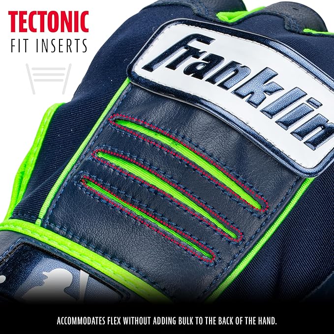 Franklin Sports MLB Baseball Batting Gloves - CFX Pro Adult + Youth - Baseball + Softball - Multiple Sizes + Colors