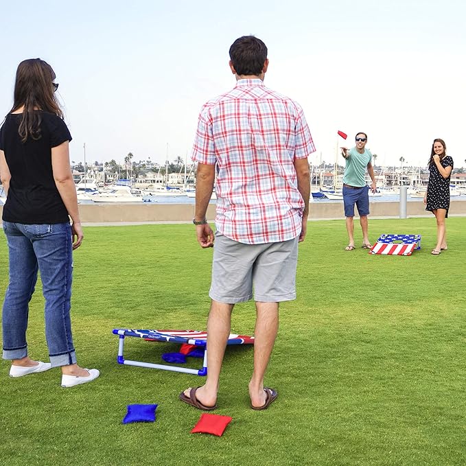 GoSports Portable Cornhole Game Sets – Premium Outdoor Lawn or Beach Toss Game for Kids and Adults