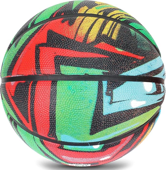 AND1 Supreme Grip Rubber Basketball: Official Regulation Size 7 (29.5 inches) - Deep Channel Construction Streetball, Made for Indoor Outdoor Basketball Games