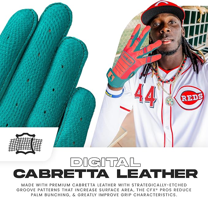 Franklin Sports MLB Baseball Batting Gloves - CFX Pro Adult + Youth - Baseball + Softball - Multiple Sizes + Colors