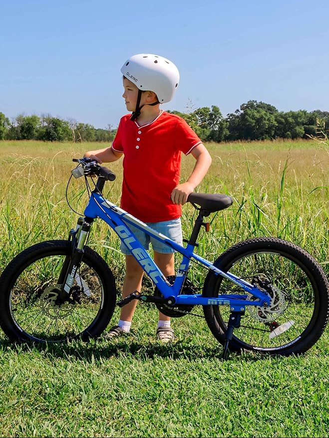 Glerc 20 24 Inch Kids Bike, Kids Mountain Bike for Boys and Girls Ages 6-14, 21-Speed Skyline Bicycle with Front Suspension and Disc Brakes, Multiple Colors