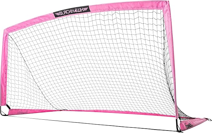 Franklin Sports Blackhawk Backyard Soccer Goal - Portable Pop Up Soccer Nets - Youth + Adult Folding Indoor + Outdoor Goals - Multiple Sizes + Colors - Perfect for Games + Practice