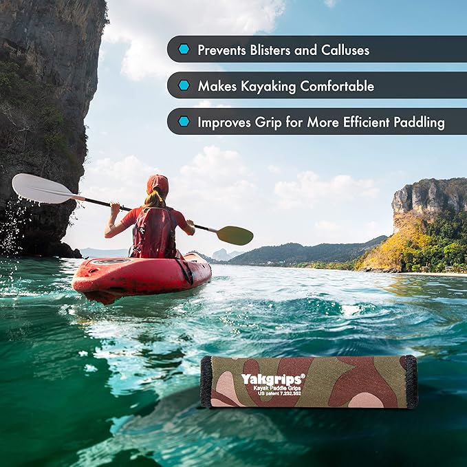 Paddle Grips for Take-Apart Kayak Paddle Shaft, Kayaking Accessories, Non-Slip Grip, Blister Prevention - Cascade Creek