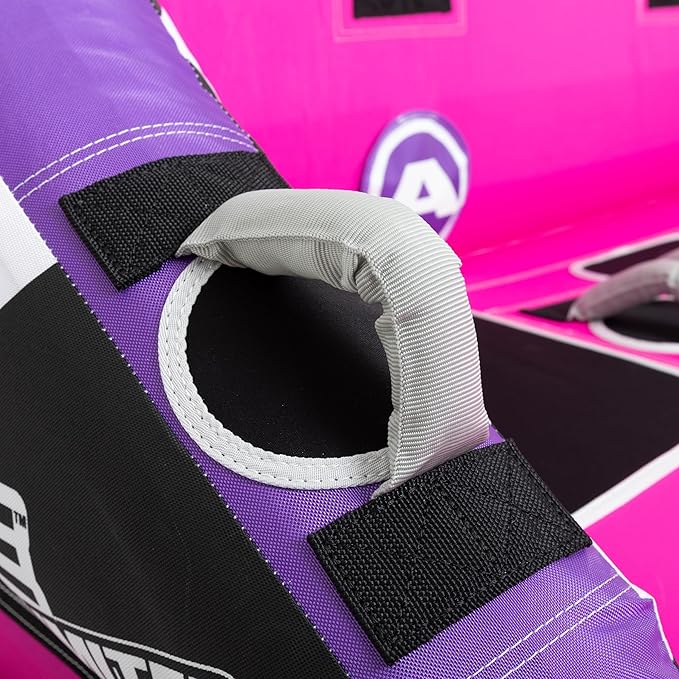 Airhead Mable Inflatable Towable Tube, 1-4 Rider Models, Dual Tow Points, Full Nylon Cover, EVA Foam Pads, Patented Speed Valve, Boat Tubes and Towables