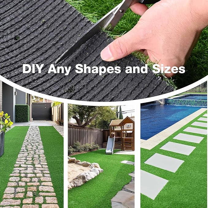 Yescom Sports Sled Strips Turf Gym Turf Flooring for Weight Sled Push Gym Equipment Outdoor Indoor Use 50'x3'(150 Sq.Ft) 0.8" H