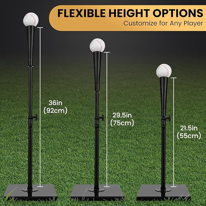T-Ball Set with Baseball for Adults and Kids 3-5 Softball Tees for Hitting T Ball Batting Tee Teeball Tee Batting Tees for Softball Batting Tees for Softball Tee Ball Set