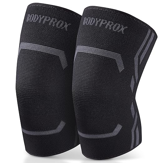 Knee Compression Sleeve for Men and Women (2 Pack), Knee Support Brace for Running and Work out (Medium)